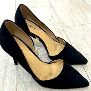 Old navy black stiletto heels size 8 looks new